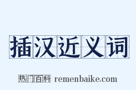 插汉近义词是什么意思的图片